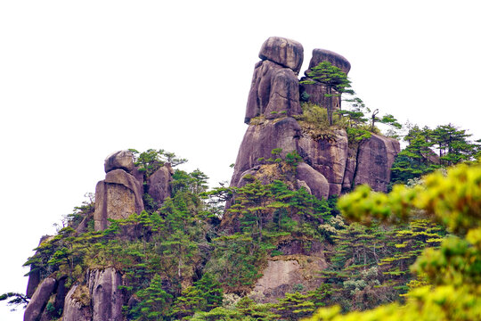 三清山情侣石