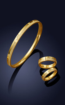 黄金手镯戒指