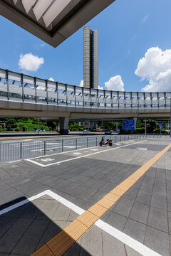 深圳莲塘口岸街景街道