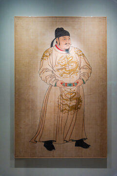 中国国家博物馆的唐太宗李世民像