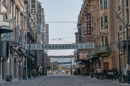 民国上海南京路街景