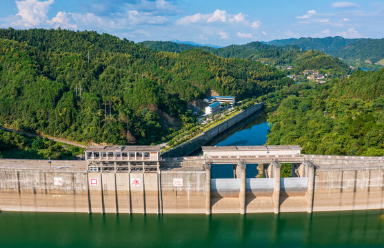 湖南通道晒口水库美丽风光