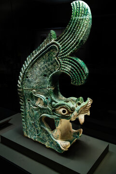 中国国家博物馆的西夏绿釉鸱吻