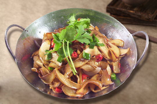 干锅香鲍菇