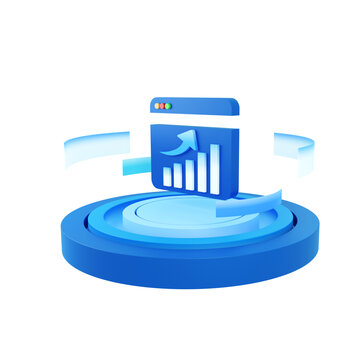 3D金融基金图标元素