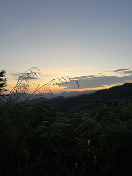 落日落日余晖夕阳