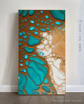 高清大理石玄关装饰画