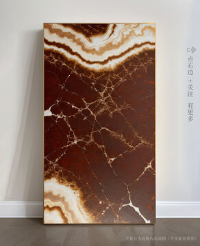 高清大理石玄关装饰画