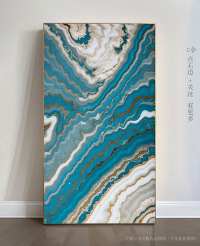 高清大理石玄关装饰画