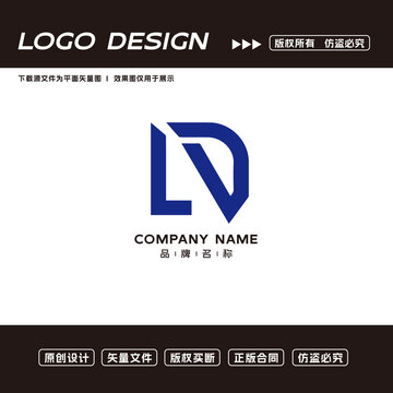 LD字母logo标志