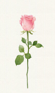 绘画插图玫瑰
