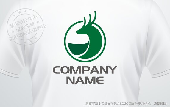 鹿头logo