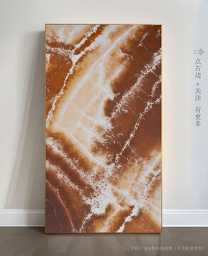 抽象大理石玄关装饰画