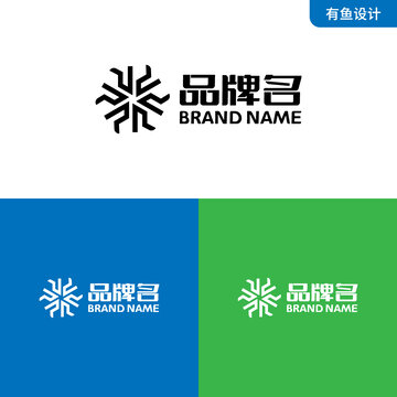 UJ字母LOGO标志设计