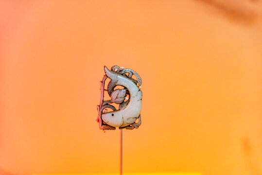 中国国家博物馆的宋代白玉鱼形佩