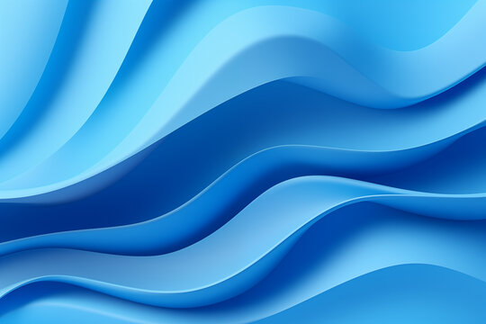 蓝色艺术波浪背景图案