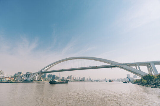 上海城市景观卢浦大桥