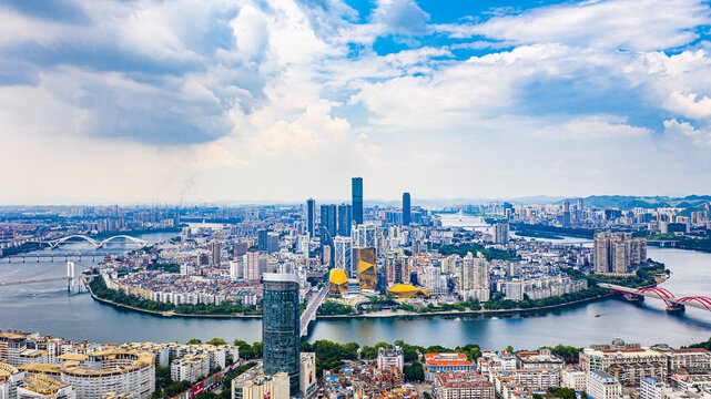 柳州城市航拍全景