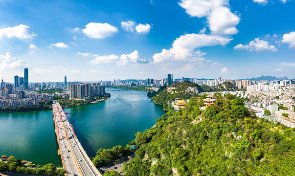 柳州城市航拍全景