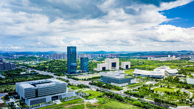 柳州城市风光航拍全景