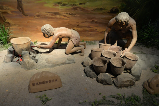 原始人使用陶器