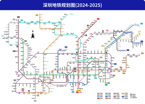 深圳地铁规划图2025