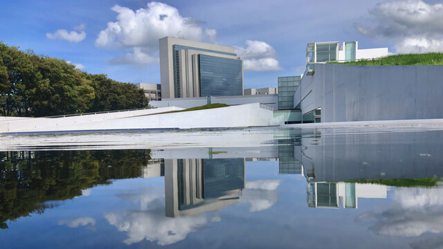 日本千叶县印西市街景建筑风格