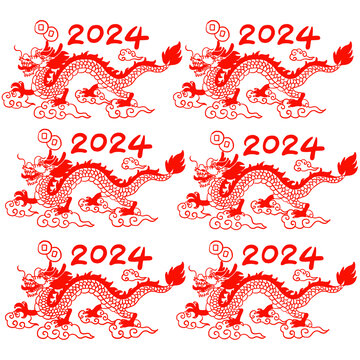 龙年底纹2024年免抠元素