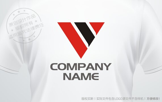 字母V设计标志logo