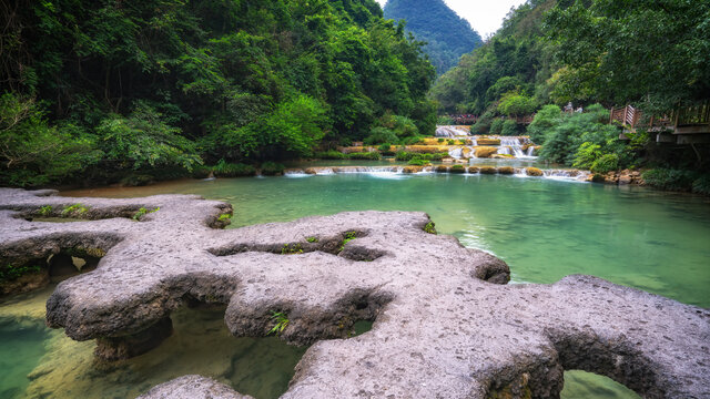 贵州黔南荔波小七孔青山绿水