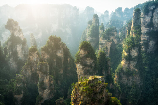 张家界奇峰异石自然景观