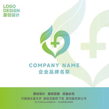 医疗爱心十字logo