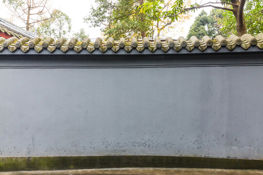 中式瓦墙院墙