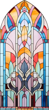 立体拱形玻璃窗花图案