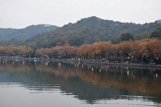 西湖断桥的风景