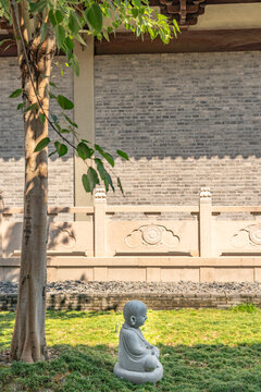 浙江省温州市头陀寺里的雕塑