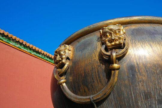 北京故宫铜缸