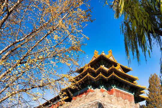 北京故宫博物院城楼