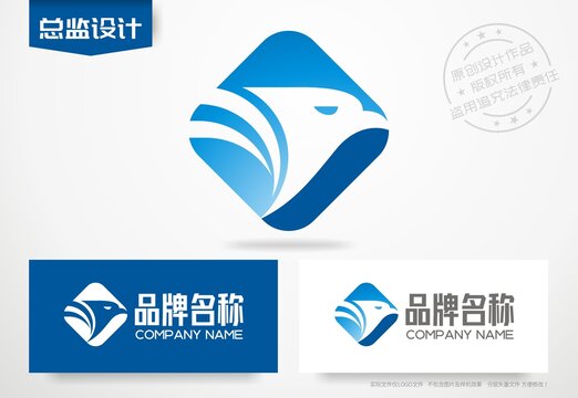 鹰头logo科技公司标志