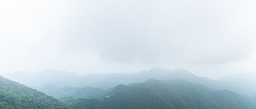 北京九眼楼长城自然风光全景图