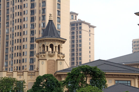 高档建筑石材装饰外墙酒店外景