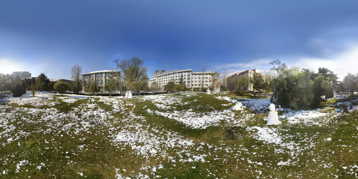 北方工业大学360度雪景