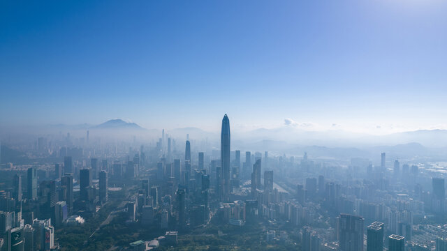 城市大景深圳风光建筑高楼