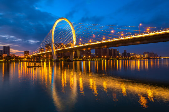 柳州白沙大桥夜景