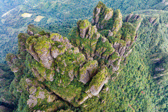 广西金秀五指山景区景观雄奇秀丽