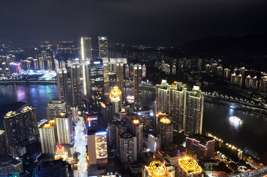 山城重庆都市夜景