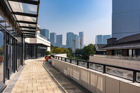 杭州钱江南岸街景