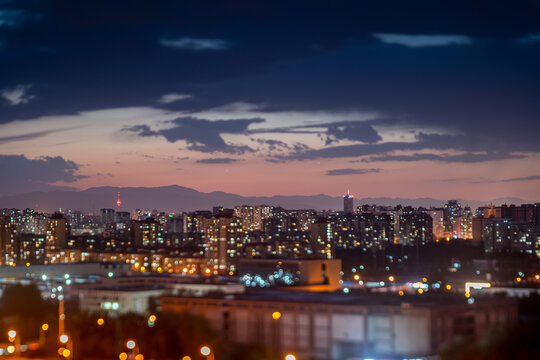 远眺北京国贸夜景