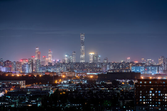 北京国贸夜景