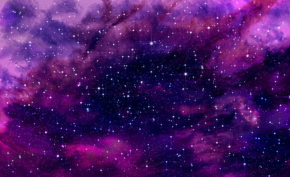 粉紫色星空
